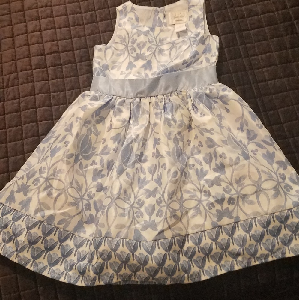 Gymboree dress blue and white